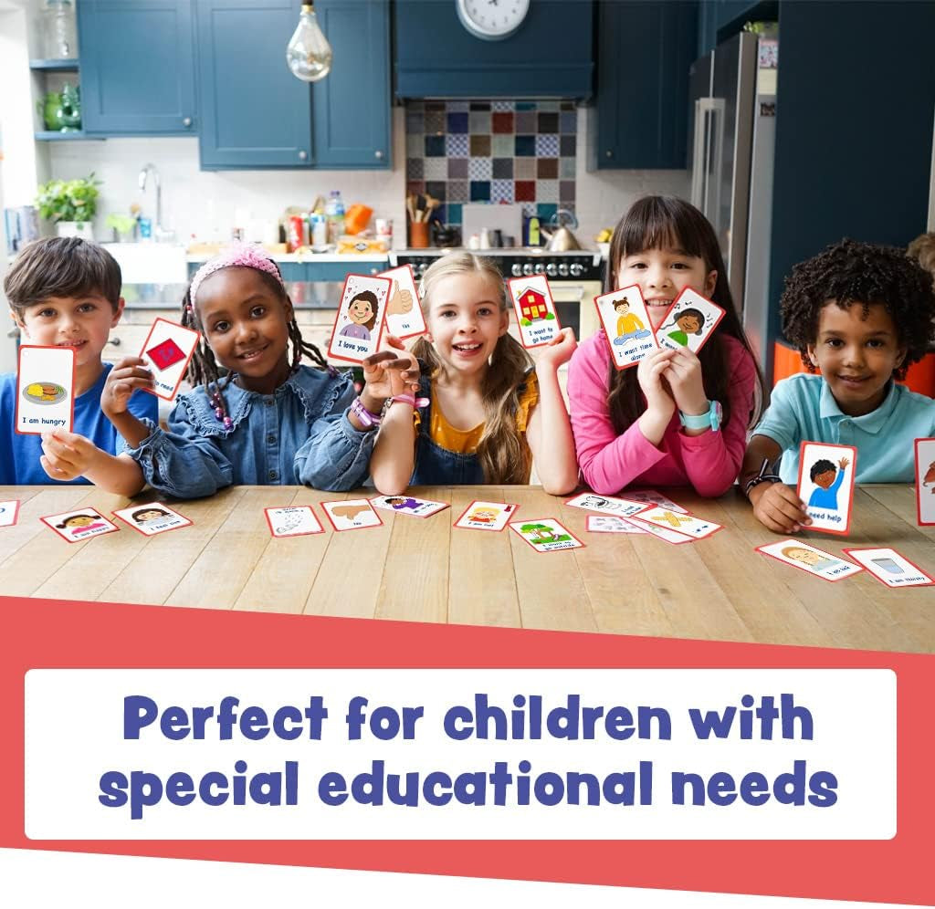Special Needs My Communication Cards for Special Ed, Speech Delay Non Verbal Children and Adults with Autism 27 Flash Cards for Visual Aid or Cue Cards