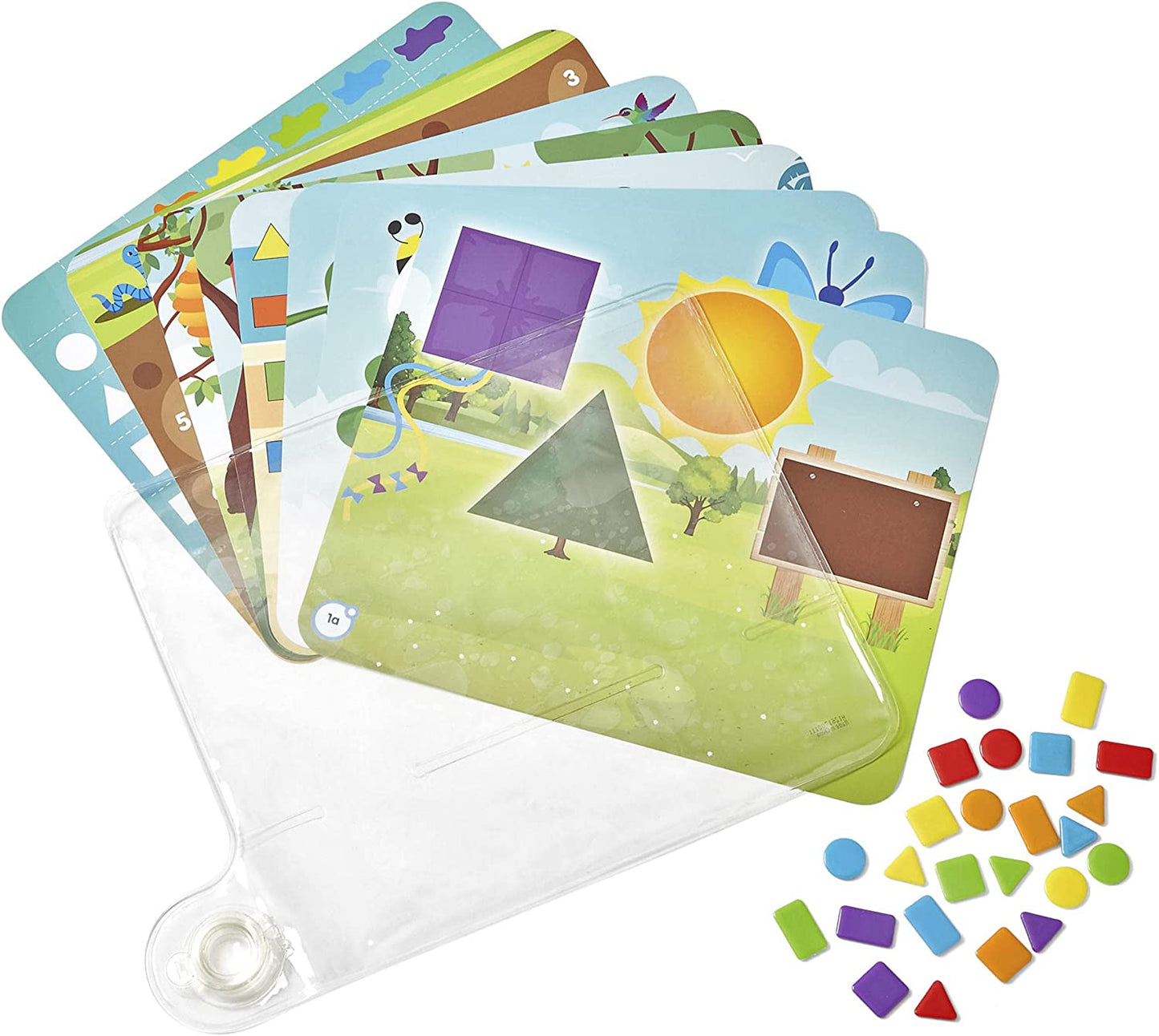 Colors and Shapes Sensory Pad, Fine Motor Skills Toys for 3 Year Old, Sensory Toys for Sensory Play, Occupational Therapy Toys, Calming Toys for Kids, Shape Sorting Toy, Calm down Corner