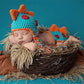 2 Sets Cotton Knitted Newborn Photography Costume for Girls and Boys (0-3 Months)