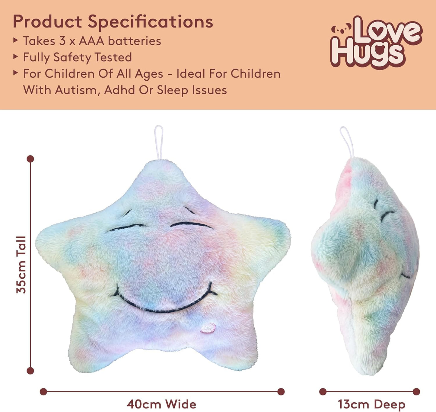 Musical Star Plush Sensory Light up Toys - Autism Sensory Toys - Newborn Toys - Twinkle Twinkle Little Star Sensory Toys for Autistic Children
