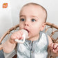 Baby Solids/Frozen Fruit Feeder Pacifier, Infant Teether Toy 6M+, Bpa-Free Silicone Pouch & Nipple, Safely Introduce Solids, Natural Teething Relief, Dishwasher Safe, Freezable – Green/Blue