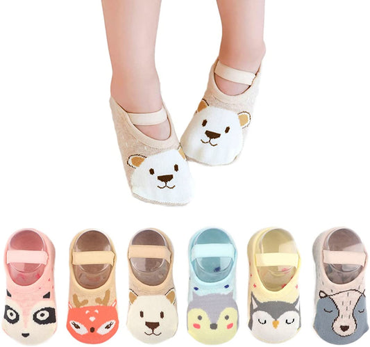anti Slip Non Skid Baby Socks with Grip for Infant Toddler Girls Slipper
