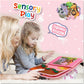 Toddler Girl Toys Busy Board Pink - Birthday Gifts 2 Year Old Girls 1-3 Autism Kids Sensory Airplane Travel Essentials Quiet Books 2-4 Montessori Activity Plane Car Ride Trip Autistic Children Develop