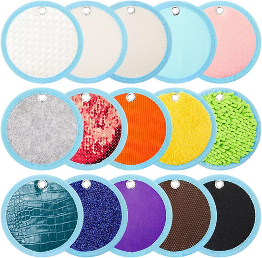 15-Piece Sensory Mini Mats Set for Kids - Educational Tactile Sensory Toys