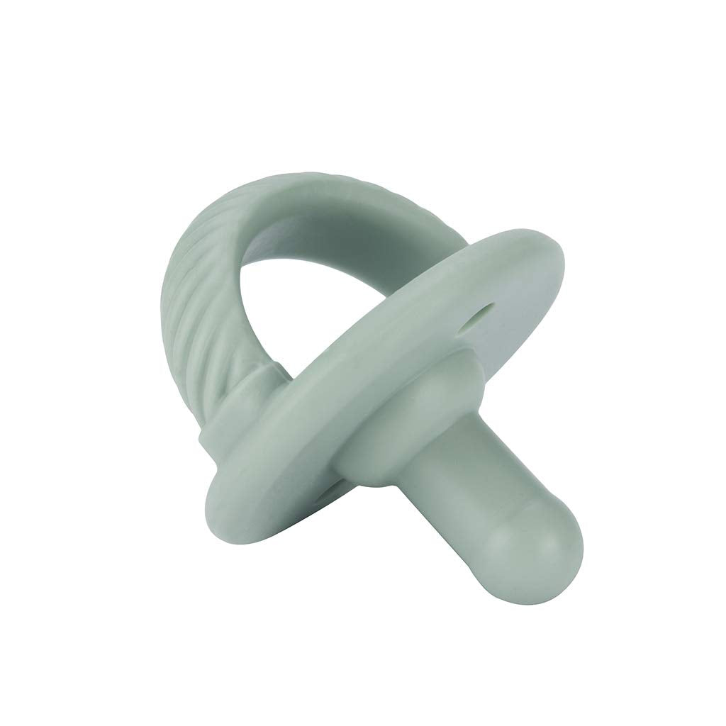 Sweetie Soother Pacifier Set of 2 - Silicone Newborn Pacifiers with Collapsible Handle & Two Air Holes for Added Safety; Set of 2 in Agave & Succulent, Ages Newborn & Up