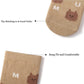 Toddler Non Slip Socks, Cute Baby Socks with Grips Crew Socks 5 Pairs